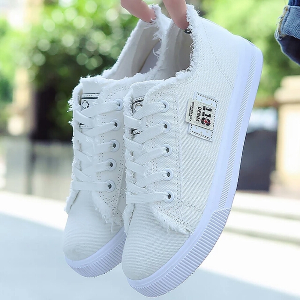 Canvas shoes woman 2020 new arrival Lace-up Spring